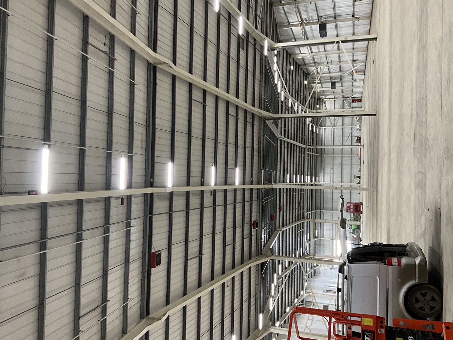 Lighting installation across an industrial facility